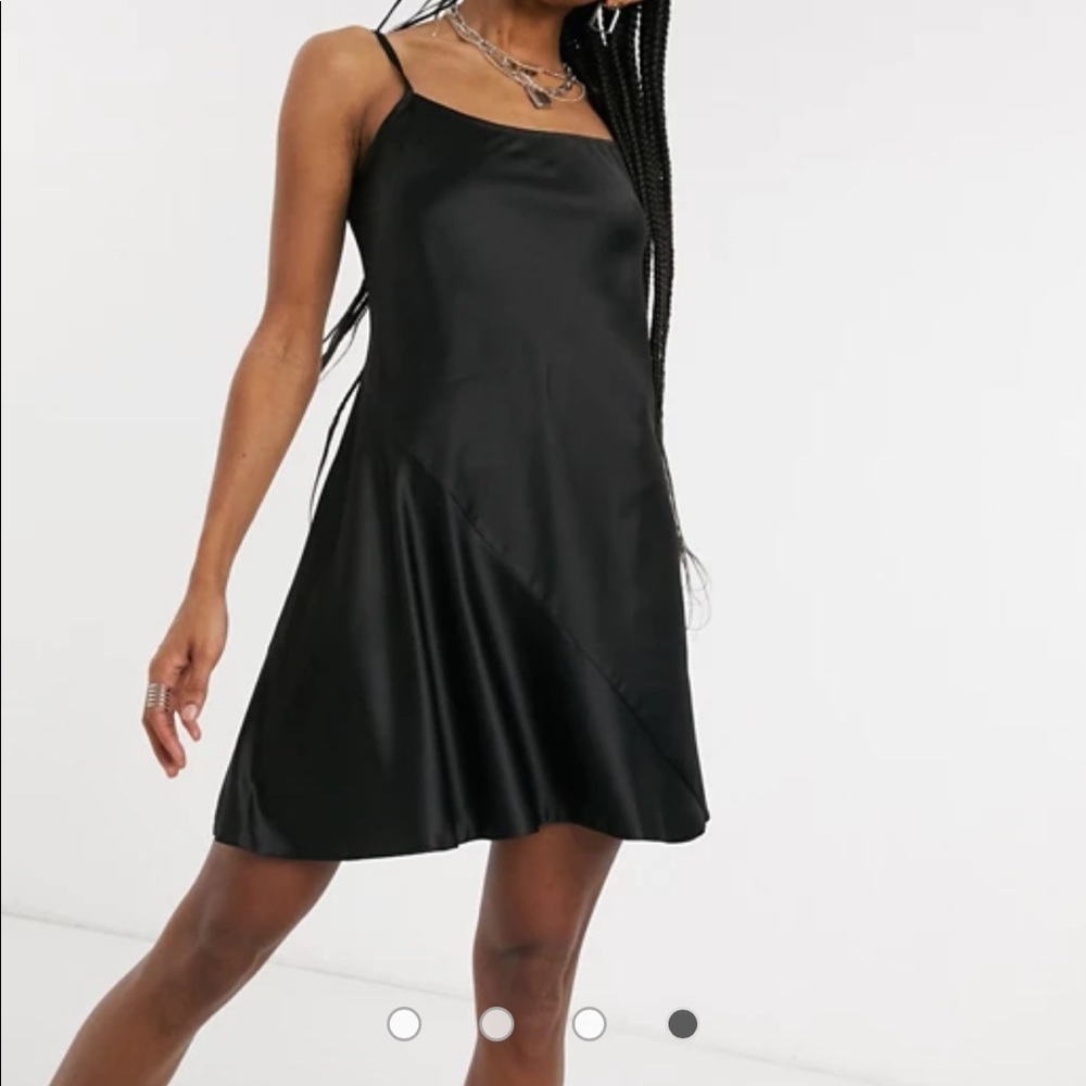 ***SOLD*** Black ASOS perfect satin dress